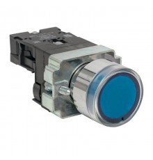 Кнопка BA61 с подстветкой 230В синяя NO PROxima  xb2-bw61-230  EKF