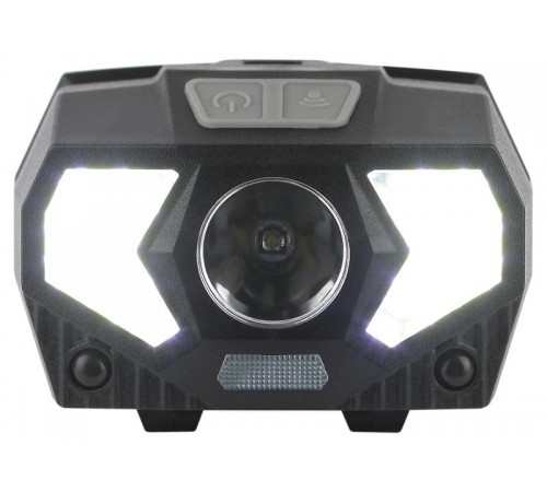 Фонарь налобный светодиодный GB-608 на батарейках, 3xAAA, 5Вт, 7 режимов, черный  Б0052319  ЭРА