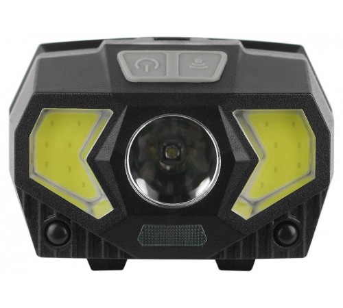 Фонарь налобный светодиодный GB-608 на батарейках, 3xAAA, 5Вт, 7 режимов, черный  Б0052319  ЭРА