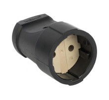 Гнездо штепсельное б/з черн. ПВХ 10A 250B EKF PROxima  ASGO10-30  EKF