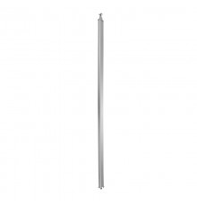 Универсальная колонна алюминиевая с крышкой из алюминия 1 секция, высота 4,02 метра, с возможностью увеличения высоты до 5,3 метра, цвет алюминий  65