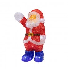 Акриловая светодиодная фигура "Санта Клаус приветствует" 30 см, 40 светодиодов, IP44 понижающий трансформатор в комплекте,  513-273  NEON-NIGHT