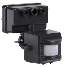 Датчик движения ДД 019 черный, макс. нагрузка 1100Вт, угол обзора 120град., дальность 12м, IP44,  LDD13-019-1100-002  IEK