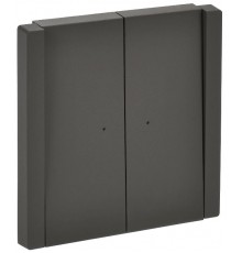 FORTE&PIANO Выключатель 2-клавишный проходной с индикацией 10А FP308 серый  FP-V22-1-10-1-K03  IEK