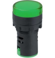 Лампа индикаторная Navigator 82 800 NBI-I-AD22-230-G зеленая d22мм 230В AC/DC  82800   Navigator