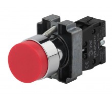 Кнопка управления LAY5-BL41 без подсветки красная 1з (20/200/5000)  Б0045672  ЭРА