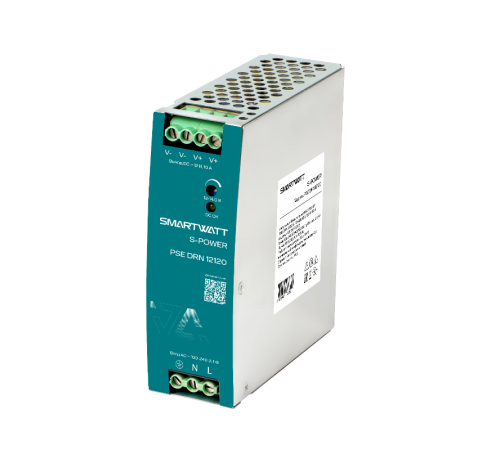 Блок питания импульсный SMARTWATT PSE DRN 12120 S-POWER, 12 В, 120 Вт, 10 А  4512020450020  SMARTWATT