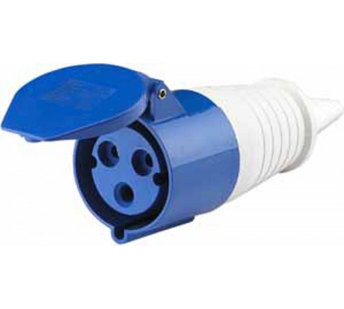 Розетка переносная 223 2Р+РЕ 32А 220В IP44 РП-102   26013DEK  DEKraft