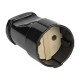 Гнездо штепсельное б/з черн. 10А 250В EKF PROxima  ASG10-30  EKF аналог ASG10-10