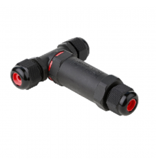 Соединитель кабельный T-образный 3 контактный IP68 0.5-2.5мм2 4-12мм  3pin-IP68-4-12T  VARTON