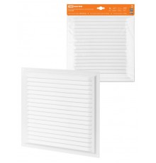 Решетка металл. 300х300, белая, с покрытием полимерной эмалью,  SQ1807-0705  TDM