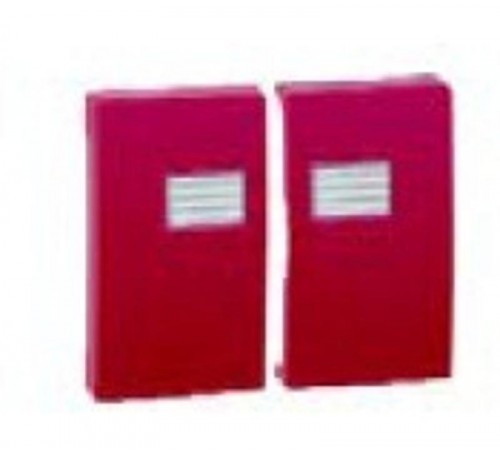 Simon 44 Aqua Клавиша (2 шт) декоративная сменная для выключателя двухклавишного с подсветкой, S44 Aqua, красный  4400026-037  Simon