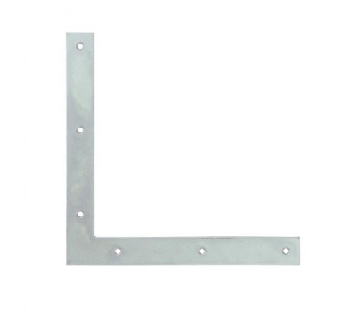 Оконный уголок плоский 80х80х18 (5шт) оцинк. - пакет ( 0,035 кг)  110092  Tech-KREP