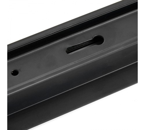 Шинопровод осветительный встраиваемый для трековых светильников, черный, 1м, в наборе токовод, заглушка, крепление, CAB1004  10352  Feron