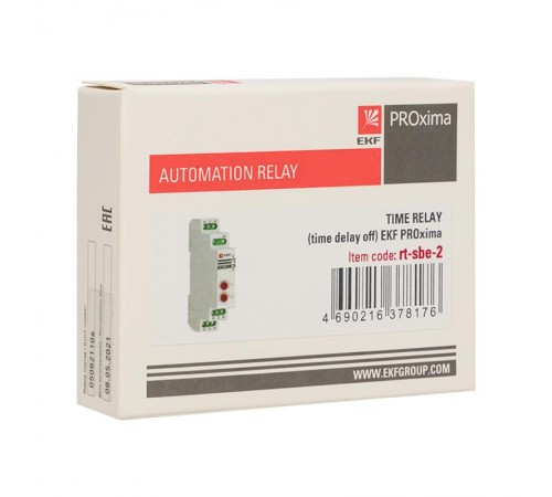 Реле времени (задержка выключ. после пропад. сигн.) RT-SBE-2 EKF PROxima  rt-sbe-2  EKF