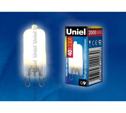 Лампа галогенная JCD-FR-40/G9   00576  Uniel