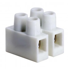 Клемник Полипропилен белый, 2р,85°С,450V,32A, 4мм.кв.  43302PL/B  DKC