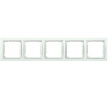 BOLERO Q1 белый Рамка 5-местная квадратная РУ-5-ББ  EMB52-K01-Q1  IEK
