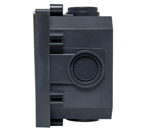 Лючок напольный C-Line 2 IP44 86*86 мм на 2модуля=1пост (с напольной коробкой для установки в фальш-пол и бетон) матовый никель  cl-ln-knl-2  EKF