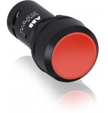 Кнопка CP1-10R-11 красная без фиксации 1НО+1HЗ (черное декоративное кольцо)1SFA619100R1071 ABB