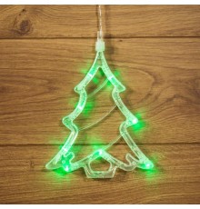 Фигура светодиодная "Елочка" на присоске с подвесом, цвет зеленый  501-017  NEON-NIGHT