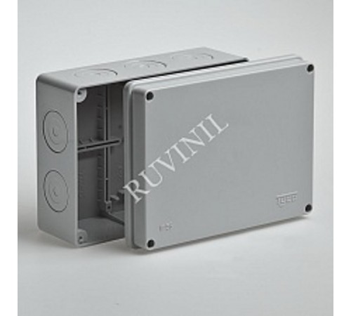 Коробка распределительная для о/п, 200х140х75мм без гермовводов  67056  Рувинил