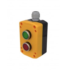 ПКУ22-2011-65У1, 1 зелёный цилиндр (НО), 1 красный цилиндр (НЗ), пост управления, IP65  (ЭТ)   ET526979   Электротехник