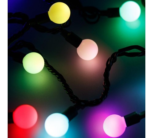 Светодиодная гирлянда ARD-BALL-PRO-D23-20000-BLACK-160LED RGB (230V, 14W)  025635  Arlight