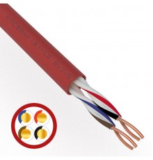 Кабель для пожарной сигнализации REXANT КПСВВнг(А)-LS 2x2x0,50 мм, бухта 200 м 01-4865  REXANT