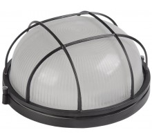 Светильник для ЖКХ НПП 1302 60Вт Е27 IP54 черный/круг с реш.  LNPP0-1302-1-060-K02  IEK