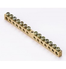 Шина нулевая 14 групп/крепеж по центру, сеч. 6x9  32003DEK  DEKraft