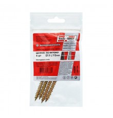 Шуруп по бетону 7,5x112 (4 шт) - пакет ( 0,083 кг)  112226  Tech-KREP