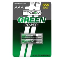 Аккумулятор HR03-2BL 650 mAh (20/240/17280) (AAA)   Б0019499  ТРОФИ (батарея (заряжаемый элемент питания)