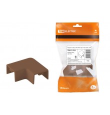 Поворот на 90 гр. КМП 40x16 бук (4 шт./комп.)  SQ0411-0344  TDM