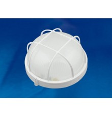 Светильник светодиодный пылевлагозащищен. для ЖКХ ULW-K22A 8W/6000K IP54 WHITE круг с решеткой 6000K 600Лм D= 188мм белый  UL-00005234  Uniel