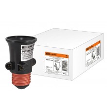 Патрон-розетка карболитовый Е27 черный  SQ0335-0022  TDM
