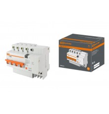 Выключатель автоматический дифференциального тока АД-4 4п 40А C 30мА тип AC (7 мод)  SQ0221-0009  TDM