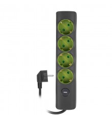 Удлинитель ET-04-500G (4 x 5,0) заземл., выкл.  .5051898  Jazzway