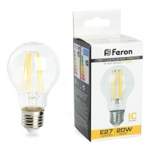 Лампа светодиодная, (20W) 230V E27 2700K, LB-620  38245  FERON