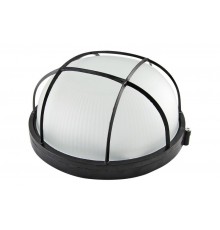 Светильник пылевлагозащищенный под лампу для ЖКХ НПБ 1102 100Вт ЛН E27 IP54 черный круг с решеткой  SQ0303-0027  TDM