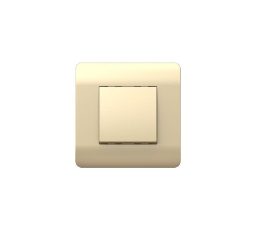 Выключатель 1-клавишный без фиксации, 10А, шампань(NEW3-E)  431400  CHINT