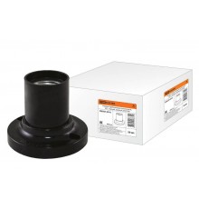 Патрон потолочный карболитовый Е27 черный прямой, Б/Н  SQ0335-0016  TDM