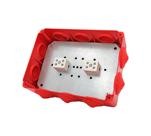 Коробка распределительная огнестойкая КРОПС-П4, IP54, 150х110х70 мм, сечением до 16 мм2, 5 клемм  FRJB-KM-P4-16-05-КРОПС-IP54  КМ-профиль