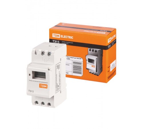 Таймер электронный ТЭ15-1мин/7дн-16on/off-16А-DIN   SQ1503-0005  TDM