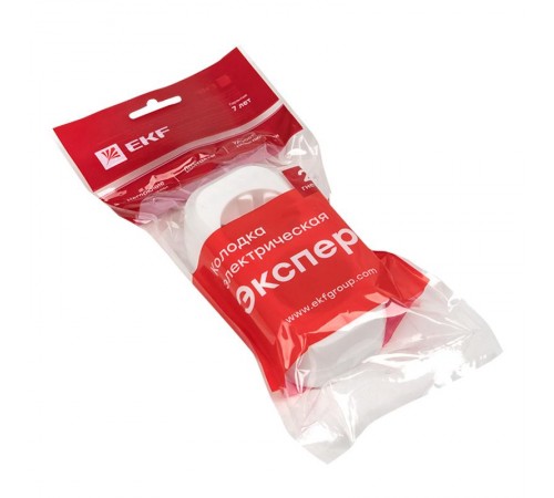 Колодка 2 гн. 16А 3,5кВт с/з Эксперт EKF PROxima  AKB16-2  EKF