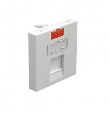 Модуль роз. информ., 45x45,  RJ, 1 вход, бел.   87013  Ecoplast