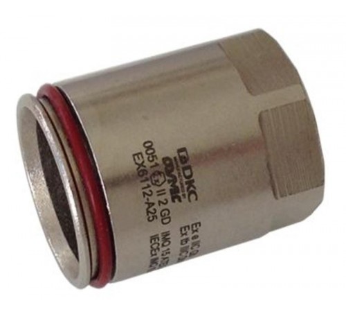 Взрывозащищенная Ex e муфта труба-коробка с внутренней резьбой. DT 16 мм. M16x1,5. AISI 316L. IP66/67  EX6112-16XX  DKC