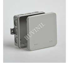 Коробка распределительная для о/п 100х100х35мм  67095  Рувинил