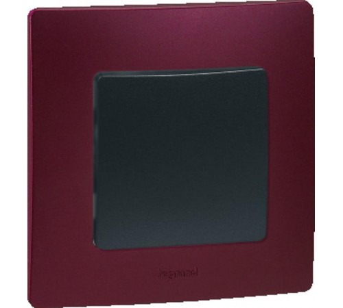 Etika Антрацит Выключатель 1-клавишный, автозажимные клеммы, 10AX, 250 В  672601  Legrand