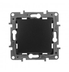 Etika Антрацит Выключатель 1-клавишный, автозажимные клеммы, 10AX, 250 В  672601  Legrand